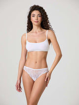 Transparent lace brazilian