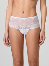 Sheer lace short slip