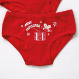 Slip bambina con stampe a fantasia natale