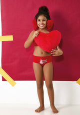 Slip bambina con stampe a fantasia natale