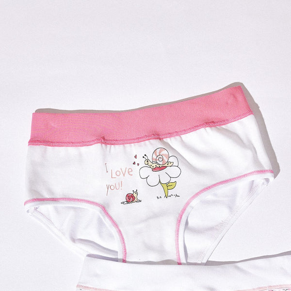 Jadea 211 slip bimba fascia alta cotone elasticizzato fantasia lumaca 