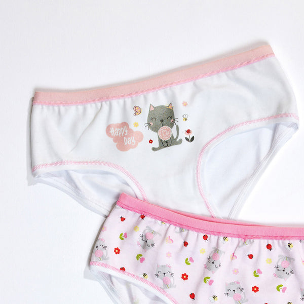Jadea 226 slip bimba cotone elasticizzato fantasia gattina 
