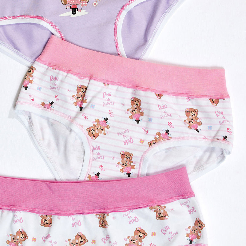 Slip Bambina Fantasia Orsetti Con Fascia Alta
