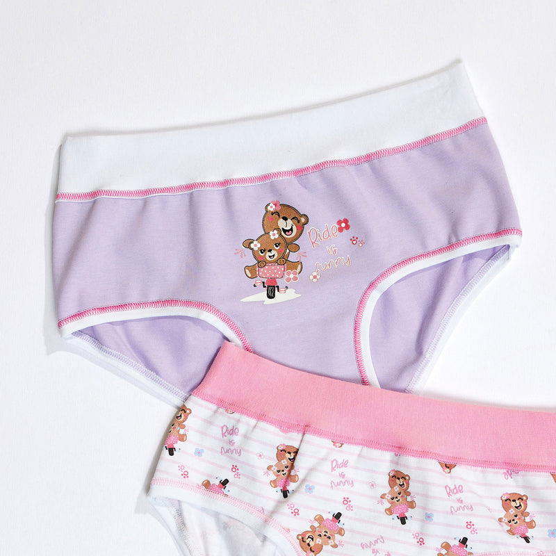 Slip Bambina Fantasia Orsetti Con Fascia Alta