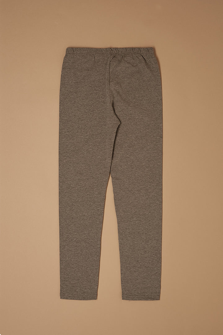 Long girl leggings in fresh cotton