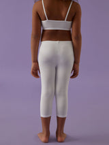 Leggings bimba modello capri in fresco cotone