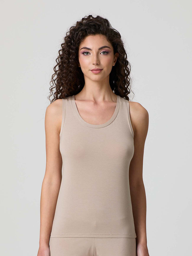 Canotta donna in micromodal linea relax