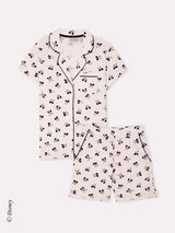 Jadea 3300 pigiama corto in jersey di cotone Mickey Mouse rosa