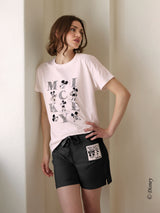 Jadea 3301 pigiama corto in jersey di cotone con etichetta Mickey Mouse rosa