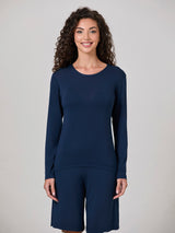 Jadea 3311 maglia a manica lunga in micromodal serie relax denim