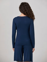 Jadea 3311 maglia a manica lunga in micromodal serie relax denim