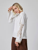 Jadea 4000 maglia oversize 100% cotone latte