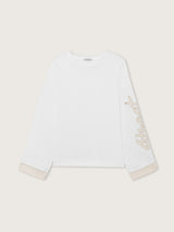 Jadea 4000 maglia oversize 100% cotone latte