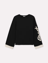 Jadea 4000 maglia oversize 100% cotone nero
