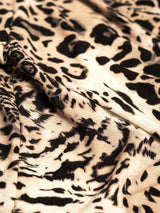 Jadea 4001 maglia in modal con cashmere animalier beige