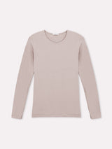 Jadea 4055 maglia maniche lunghe a girocollo visone