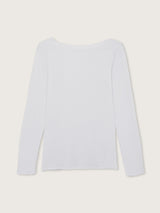 Jadea 4064 maglia scollo a barca cashmere bianco