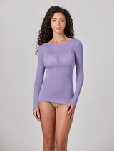 Jadea 4064 maglia scollo a barca cashmere iris