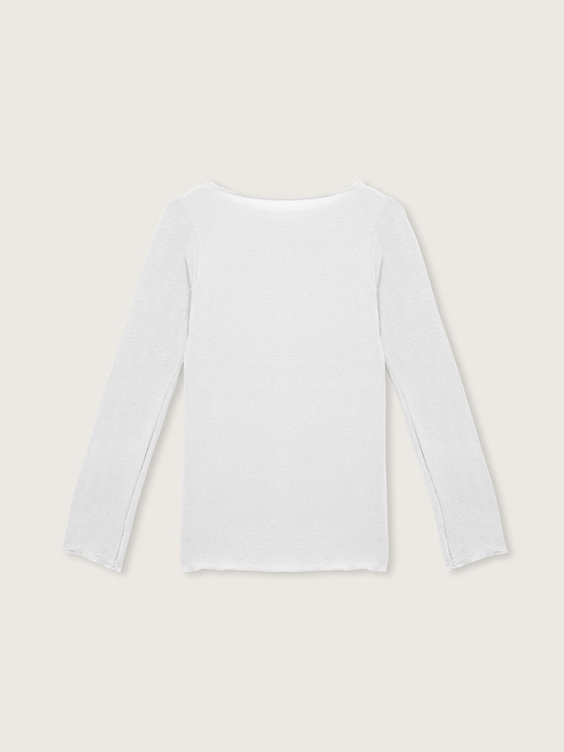 Jadea 4064 maglia scollo a barca cashmere perla