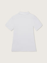 Jadea 4065 dolcevita mezza manica con cashmere bianco
