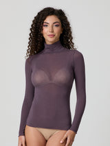 Jadea 4066 dolcevita manica lunga con cashmere mosto