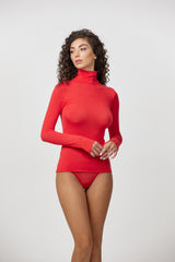 Jadea 4066R lupetto rosso in cashmere 