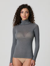 Dolcevita a manica lunga con cashmere