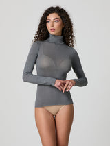 Dolcevita a manica lunga con cashmere