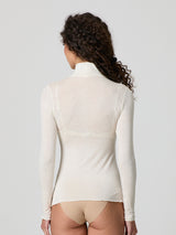 Dolcevita a manica lunga con cashmere
