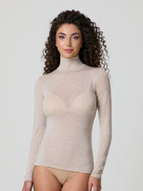 Dolcevita a manica lunga con cashmere