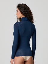 Dolcevita a manica lunga con cashmere
