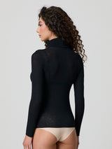 Dolcevita a manica lunga con cashmere