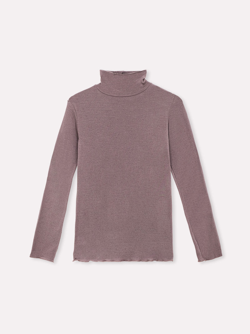 Jadea 4066 dolcevita manica lunga con cashmere mosto