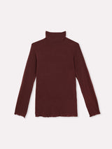 Jadea 4066 dolcevita manica luna con cashmere vinaccia
