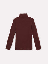 Jadea 4066 dolcevita manica luna con cashmere vinaccia