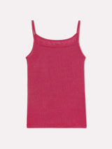 Jadea 4068 top con spalline sottili con cashmere azalea