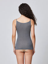 Jadea 4068 top con spalline sottili con cashmere grigio