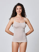 Jadea 4068 top con spalline sottili con cashmere naturale