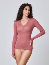 Jadea 4069 maglia con cashmere scollo a V cameo