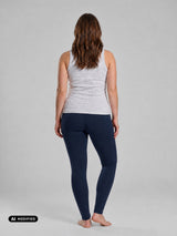 Jadea 4200 leggings caldo cotone maxi blu - immagine AI modified