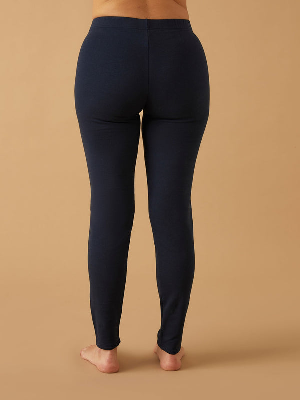 Maxi size leggings in warm cotton