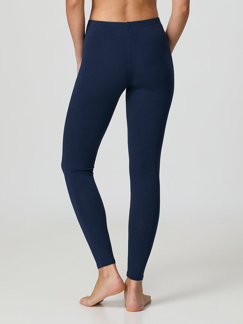 Long leggings in fresh cotton