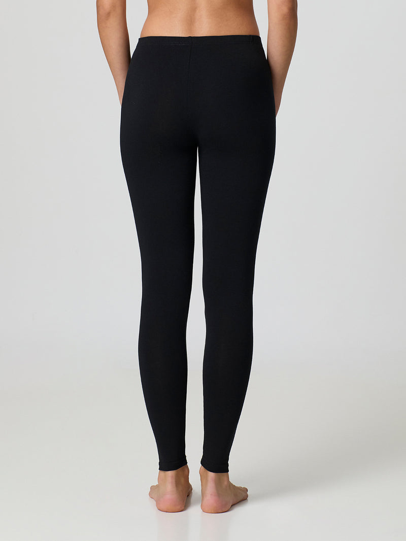 Long leggings in fresh cotton