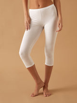 Leggings modello capri in fresco cotone