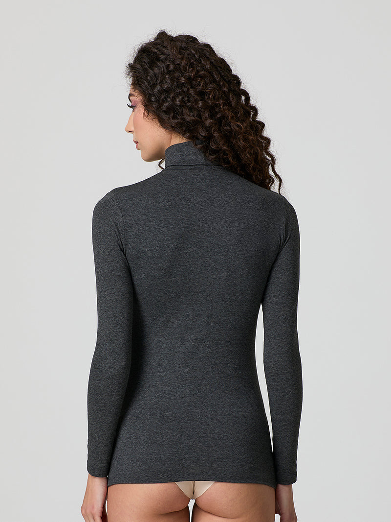 Dolcevita in cotone elasticizzato