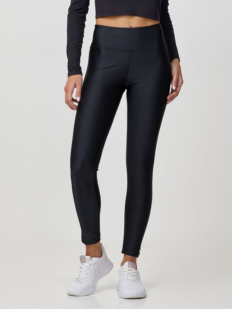 Jadea 4536 leggings nero senza cuciture in microfibra 