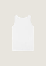 Jadea 4631 canotta con spalla larga cotone modal e lino bianco 