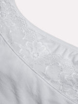 Jadea 4708 top cashmere con pizzo color bianco