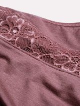 Jadea 4708 top con cashmere con pizzo cameo