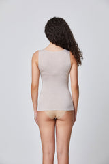 Jadea 4709 canotta con cashmere colore naturale